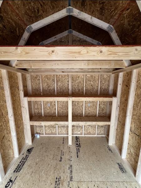 2025 STT 8x12 lofted shed door detail