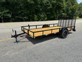 2025 STT 77x14 Single Axle Utility Trailer front view