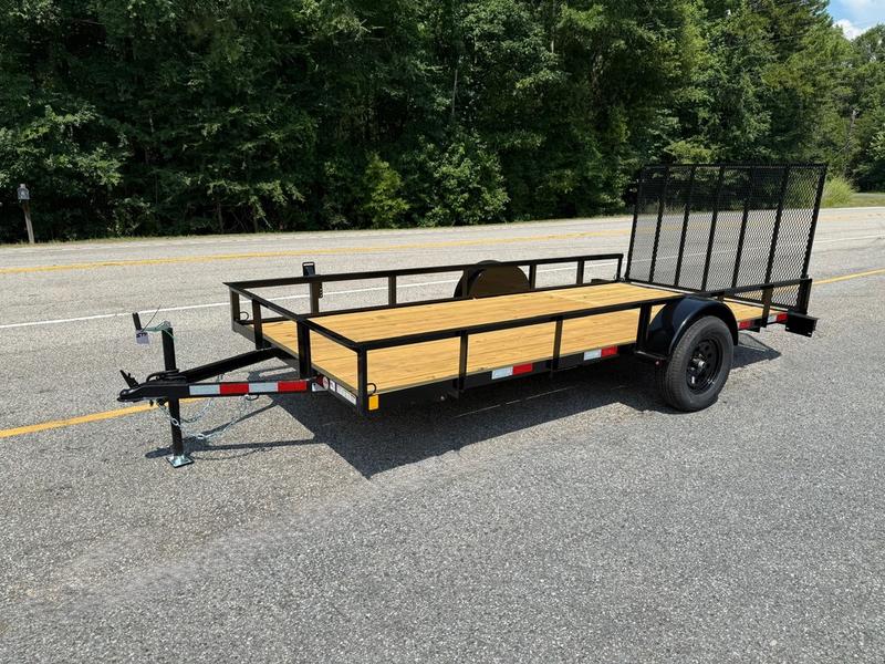 2025 STT 77x14 Single Axle Utility Trailer front view