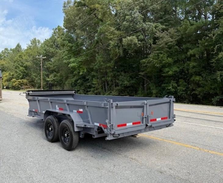 2025 STT 7x16x22 Telescopic Dump Trailer - detail view