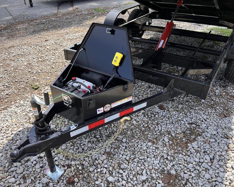 2025 STT 6x12 10K Powdercoated Dump Trailer - side view