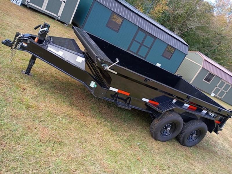 2025 STT 7x12 14K Scissor Lift Dump Trailer - front view