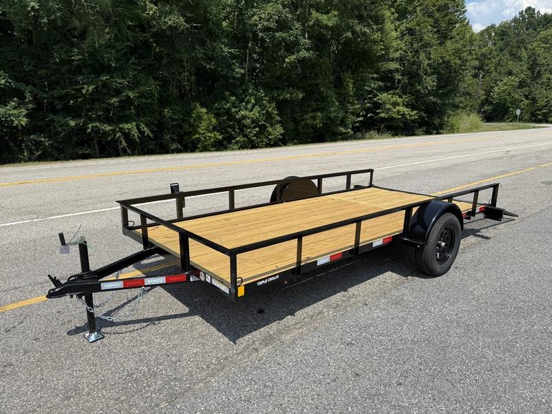 2025 STT 77x12 Single Axle Utility Trailer gate view