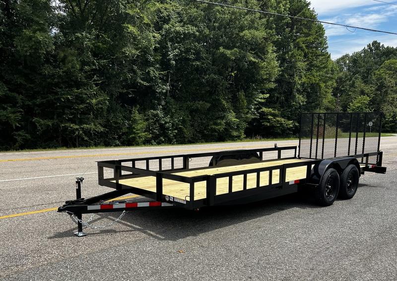 2025 STT 83x20 Tandem Axle Utility Trailer with Side Ramps - detail view