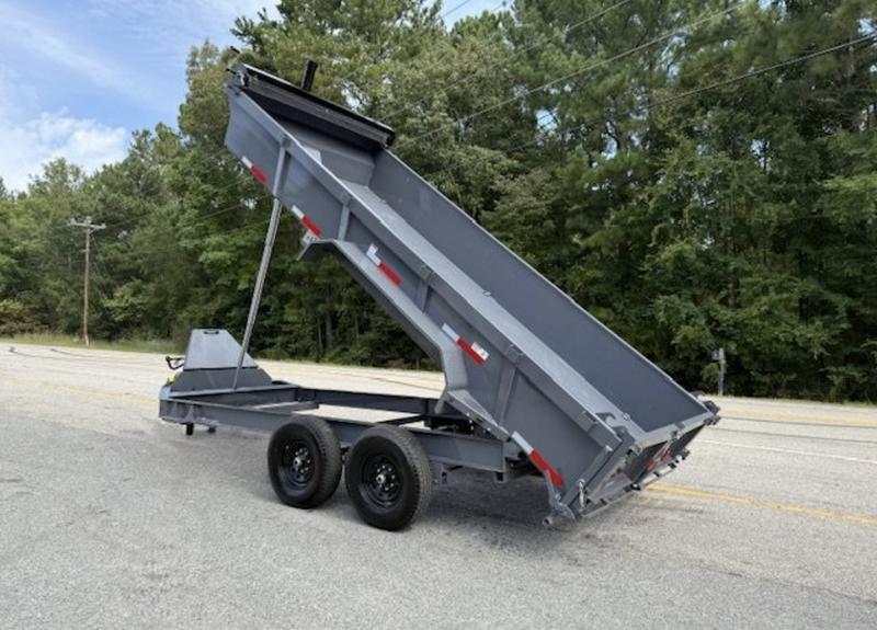 2025 STT 7x16x22 Telescopic Dump Trailer - rear view