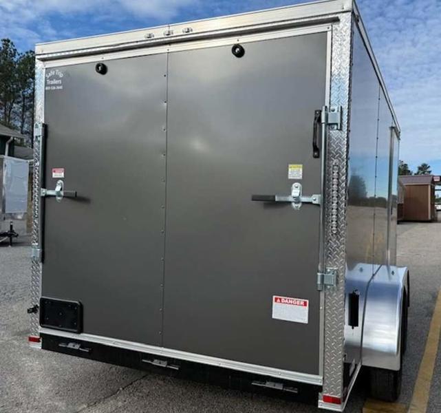 2026 STT 7x12 Tandem Axle Enclosed Trailer - rear view