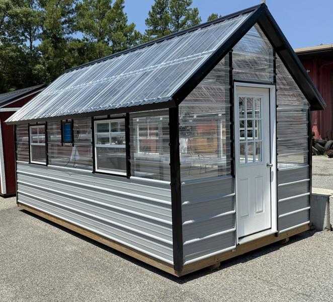 2025 STT 10x16 A-frame greenhouse - front view