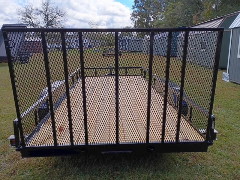 2025 STT 7x16 7K Tandem Axle Utility Trailer with Heavy Duty Gate - detail view