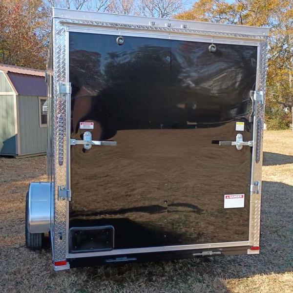 2026 STT 6x12 Single Axle Enclosed Trailer with Polycore - rear view