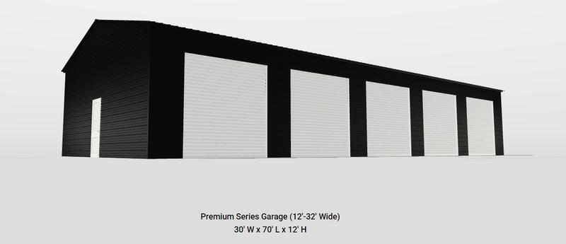 2025 STT 30x70x12 Steel Building - configuration screenshot