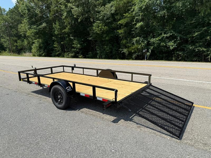 2025 STT 77x12 Single Axle Utility Trailer side view