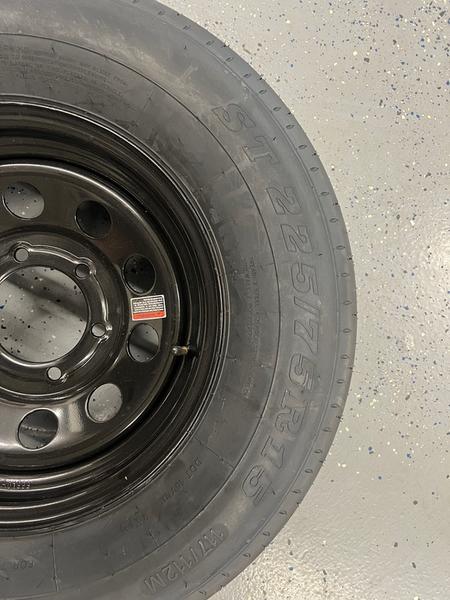 6 lug trailer tire and wheel combo - alternate view