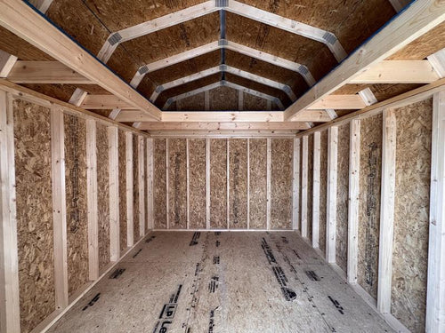 2025 STT 10x12 lofted shed side view