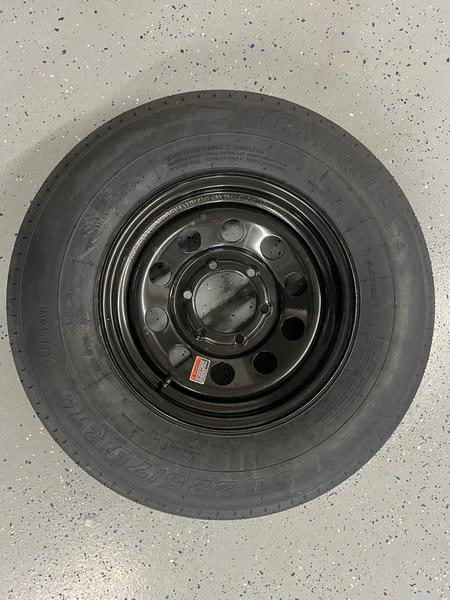 6 lug trailer tire and wheel combo, 225/75R15 radial