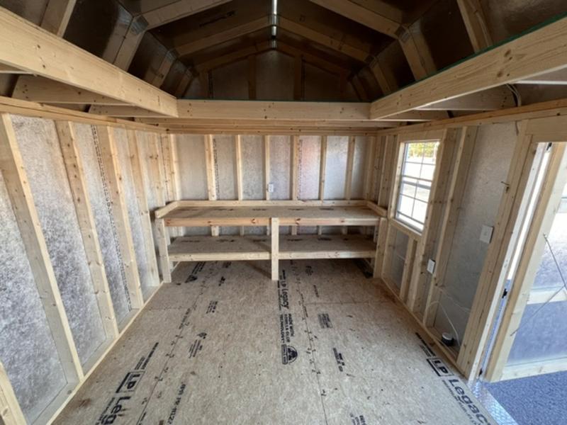 2025 STT 10x20 lofted side shed - interior view