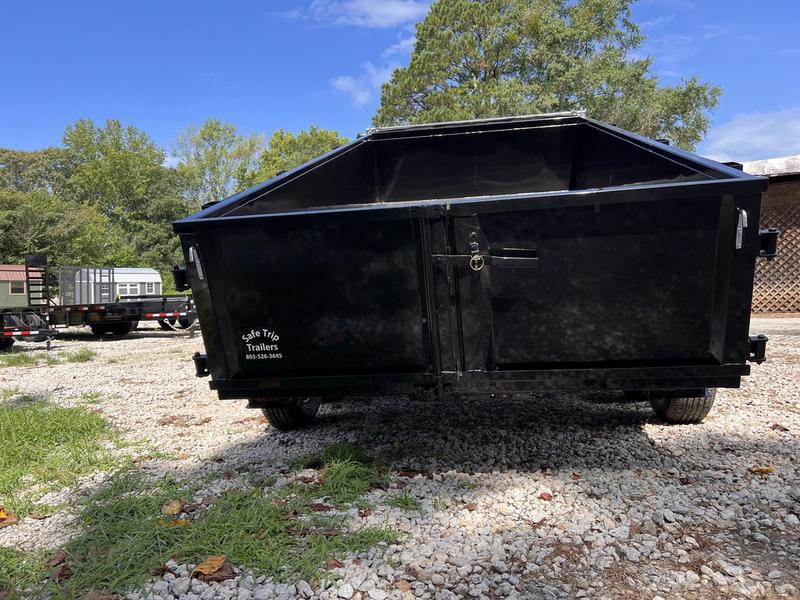 2025 STT 6x12 10K Powdercoated Dump Trailer - rear view