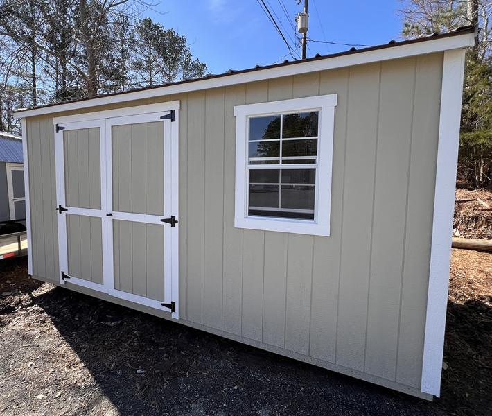 2025 STT 8x16 side utility shed - interior view