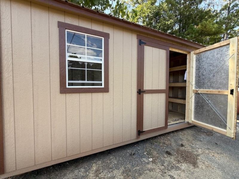 2026 STT 8x16 Side Utility Shed - interior view