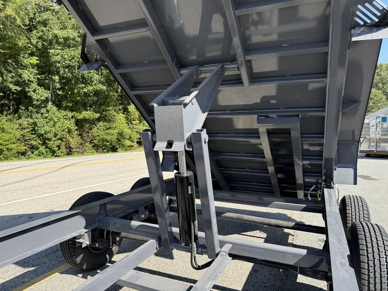 2025 STT 7x14 14K Dump Trailer with scissor hoist - rear view