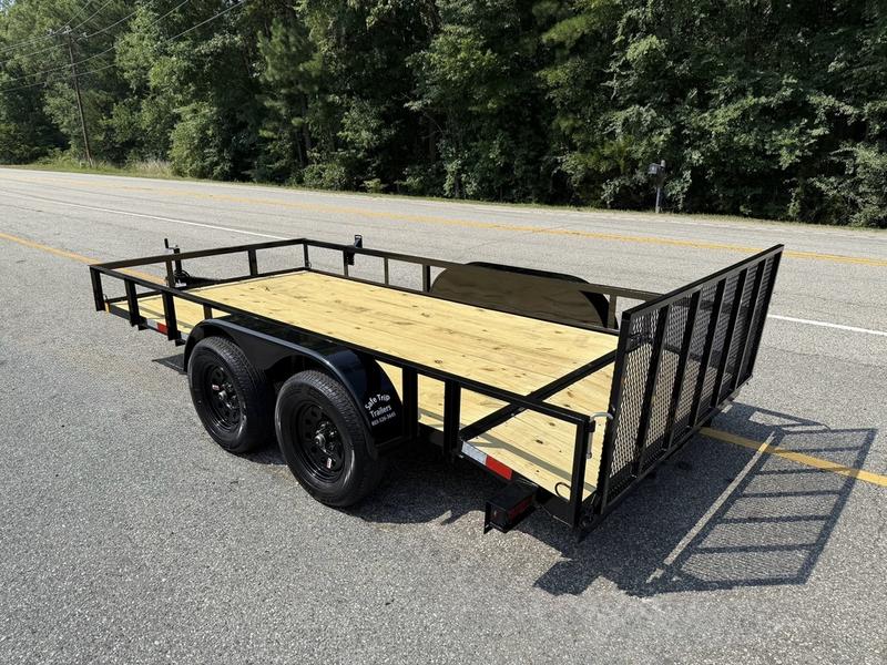 2025 STT 77x14 Tandem Utility Trailer with Dovetail front view
