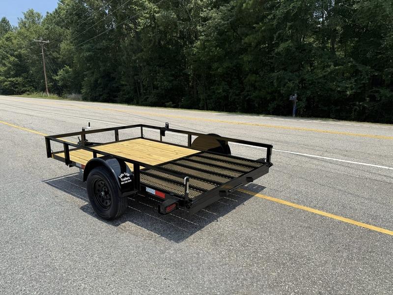 2025 STT 77x10 Single Axle Utility Trailer gate view