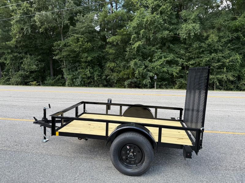 2025 STT 5x8 Single Axle Utility Trailer - gate view