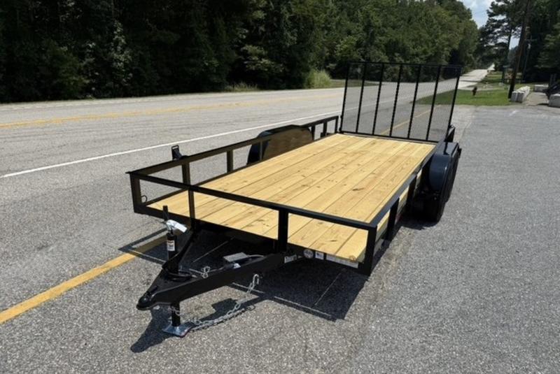 2025 STT 77x16 Tandem Axle Utility Trailer side view