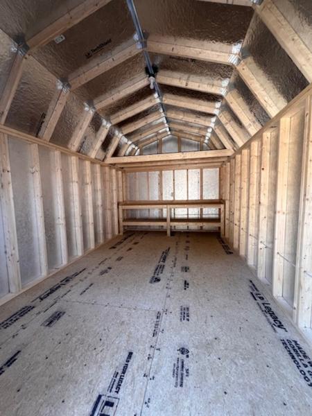 2025 STT 10x16 lofted shed interior workbench