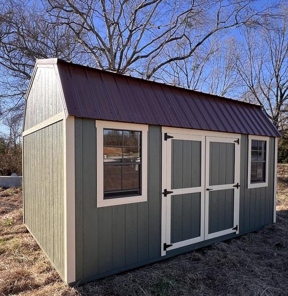 2025 STT 10x16 lofted side shed interior workbench