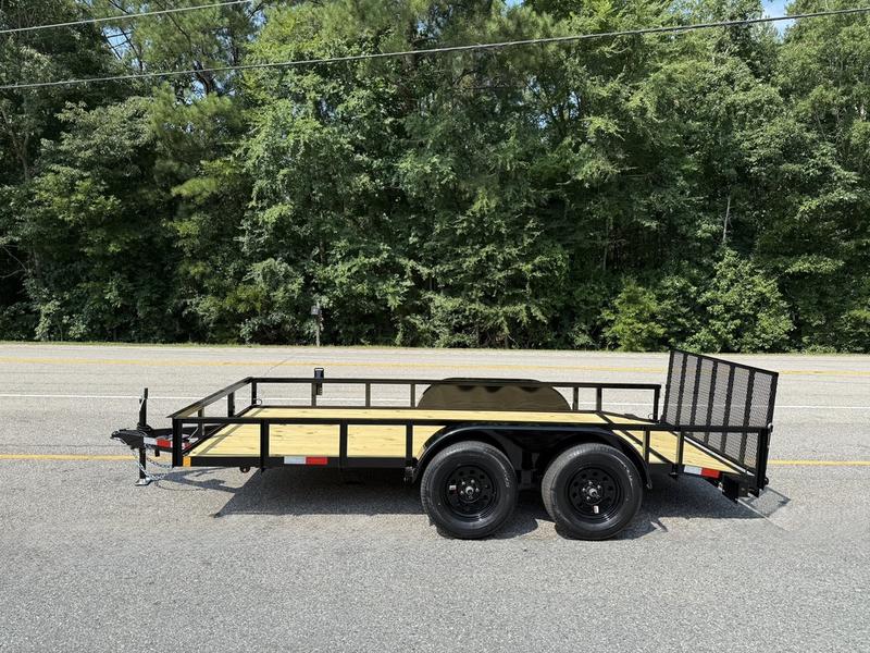 2025 STT 77 x 16 Tandem Axle Utility Trailer with Dovetail - deck view