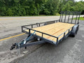2025 STT 83x18 7K Utility Trailer with spring assist gate, powdercoated - front view
