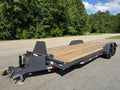 2025 STT 83x22 10K wood deck car hauler, powdercoated - front view