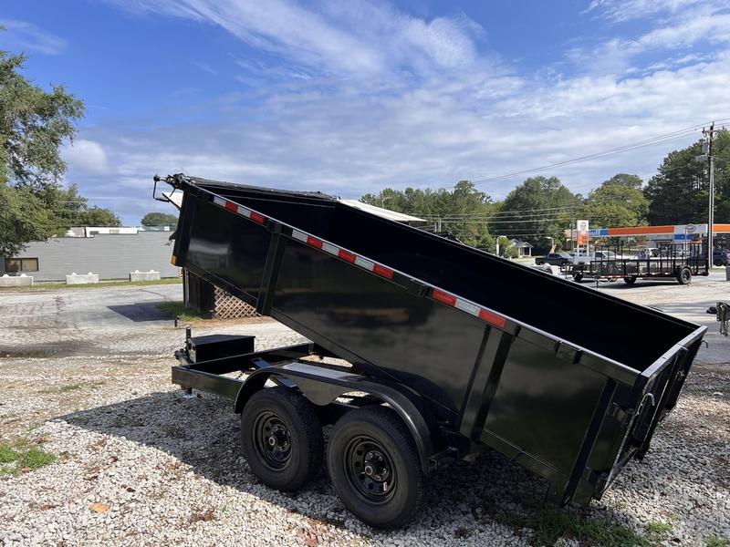 2025 STT 6x12 10K Powdercoated Dump Trailer - front view