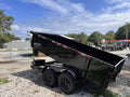 2025 STT 6x12 10K Powdercoated Dump Trailer - front view