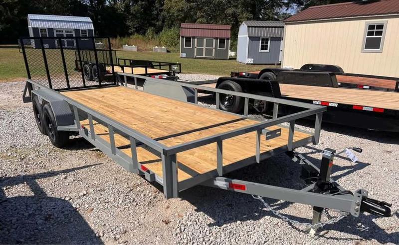 2025 STT 7x20 10K Utility Trailer with 2 inch Tube Top - front view