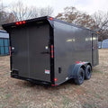 2026 STT 7x16 Tandem Axle Enclosed Trailer with Race Wing and Polycore - front view