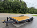 2025 STT 83x20 14K equipment car hauler trailer, powdercoated - front view