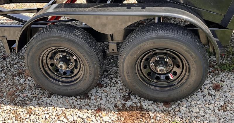 2025 STT 6x12 10K Powdercoated Dump Trailer - angle view