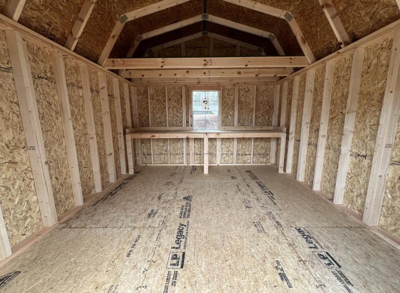 2025 STT 12x12 Lofted Shed interior loft view