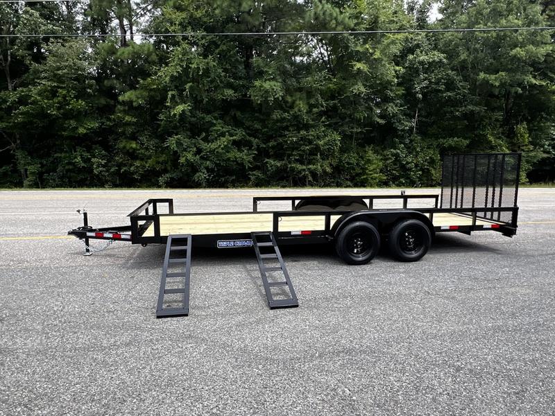 2025 STT 83x20 Tandem Axle Utility Trailer with Side Ramps - side view