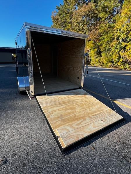2026 STT 7x12 Single Axle Enclosed Trailer - rear view